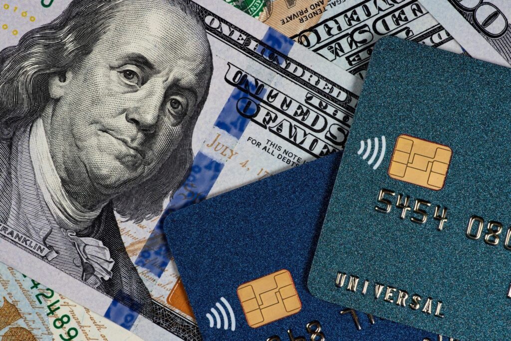 Cash and credit cards